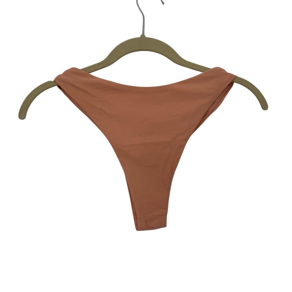Zaful Peach 🍑 Bikini Bottom (S) + H&M Olive Green Bikini Bottom (XS) - Cheeky